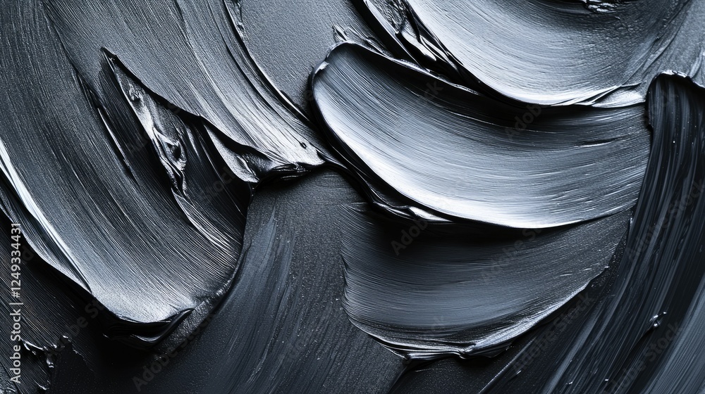 Poster abstract black texture with dynamic brush strokes for creative design