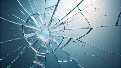 Obraz premium 割れたガラスの抽象的な表現