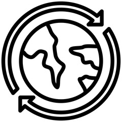 Fototapeta premium Worldwide Icon