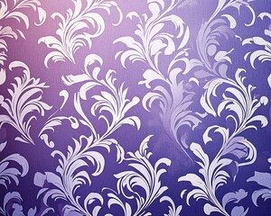 Abstract floral pattern, purple background, decorative design, wallpaper