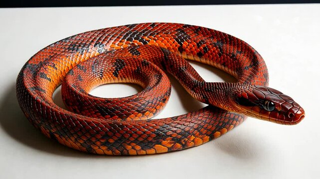 Spectacular Honduran Milk Snake: A Captivating Reptile Portrait
