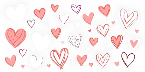 seamless pattern with hearts