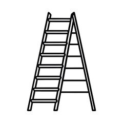 ladder vector silhouette art illustration