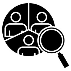 Competitor Analysis Glyph Icon