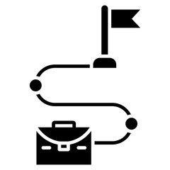 Milestone Glyph Icon