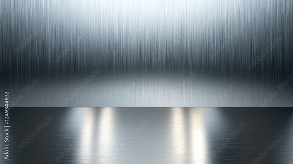 Aufkleber smooth metal background with subtle light reflection and texture