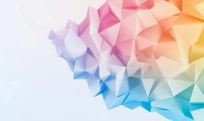 Abstract geometric pastel shapes forming a colorful textured polygonal background