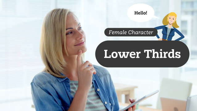 Female Character Lower Thirds 