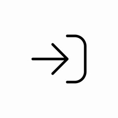 account log in icon sign vector