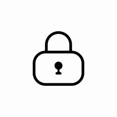 cyber safety lock icon sign vector