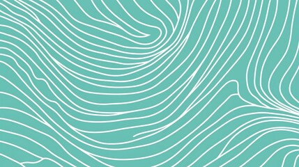 Abstract teal background with white flowing lines. Suitable for website design