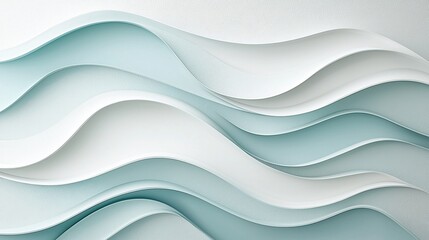 Obraz premium Abstract wavy paper design background