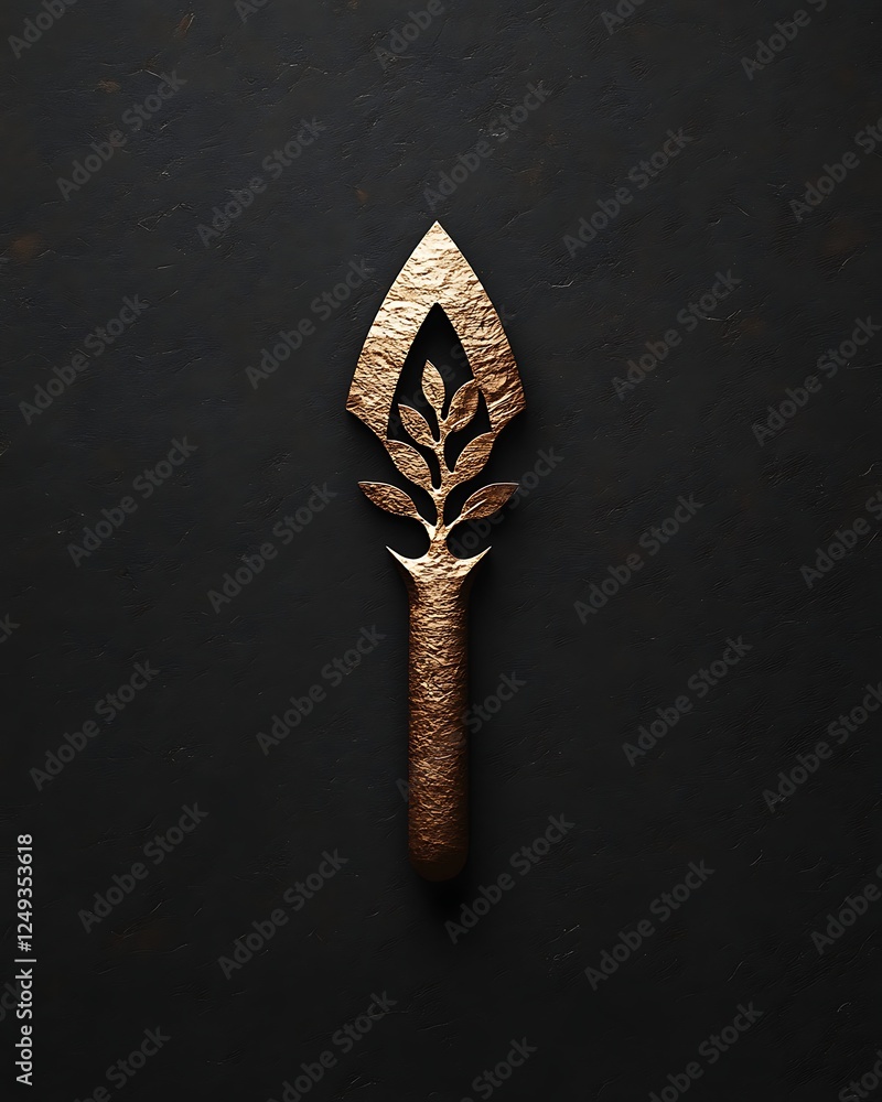 Poster chisel design in minimalistic logo