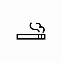 smoking area icon sign vector