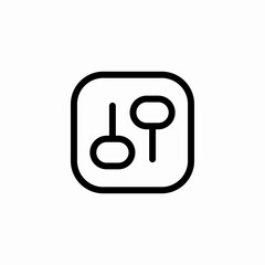 stabilizer application icon sign vector