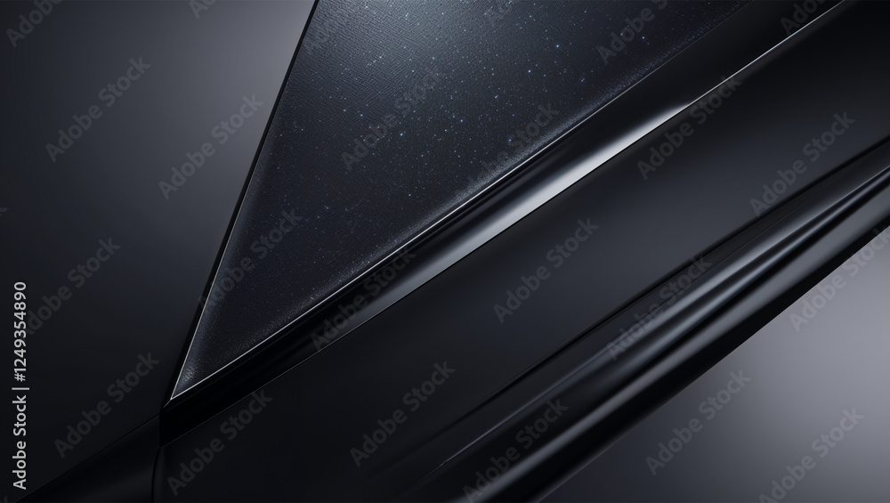 Poster elegant abstract composition: dark metallic surfaces and subtle texture