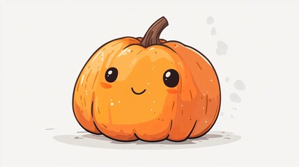 Another variation of a funny Halloween pumpkin character with a quirky face.