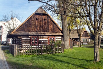 wooden houses the open-air museum Bethlehem Hlinsko town