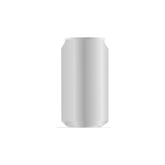Aluminum drink can mockup isolated on white background. aluminum soda can mockup, illustration