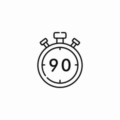 game duration icon sign vector