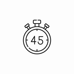 match timer icon sign vector