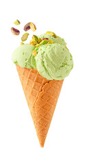 pistachio ice cream with nuts