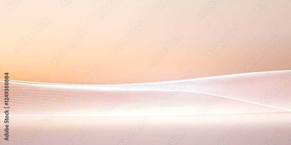 Poster peachy abstract background: soft, flowing lines create a gentle, peachy abstract background perfect 