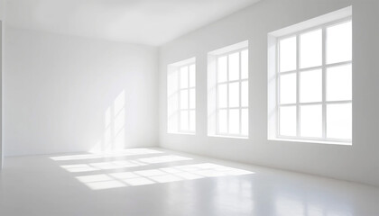 Fototapeta premium large empty room with window