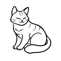 A charming cat face icon with expressive eyes and whiskers, ideal for social media avatars and stickers.