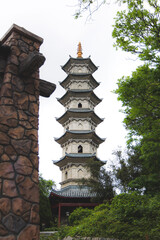 chinese temple tower