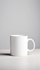 Obraz premium white coffee cup template