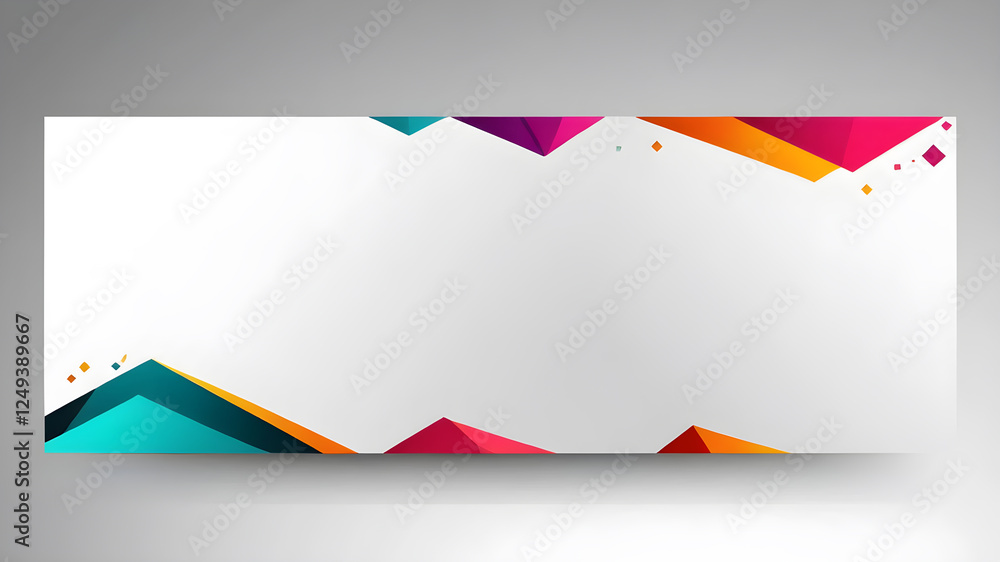Poster abstract web banner design template. banner - design element