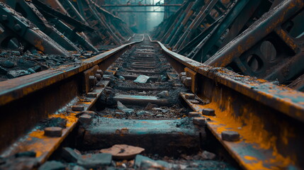 A technogenic landscape with several waste heaps b_007