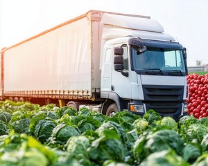Smart farmtotable logistics network reducing food transportation emissions