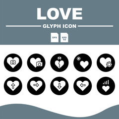 icon love set
