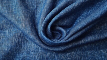 Naklejka premium blue linen fabric texture