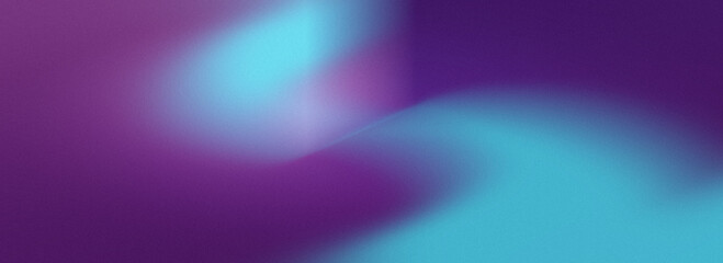 Abstract gradient background with smooth transitions from purple to blue color. Noise texture illustration. dreamlike digital art and airy light flow. Neon soft mist