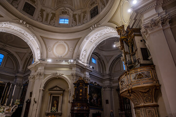 Castel di Sangro. The Basilica of Santa Maria Assunta