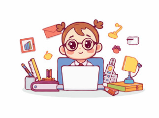 Online Learning Resources: Educational Infographic Elements