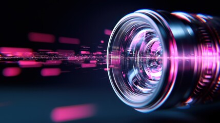 Abstract Photography Lens Design with Colorful Light Streaks