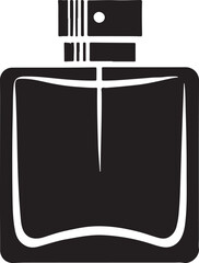 Silhouette of a perfume bottle in vector EPS format. Perfect for beauty, cosmetics, fragrance branding, luxury design, and elegant fashion projects.