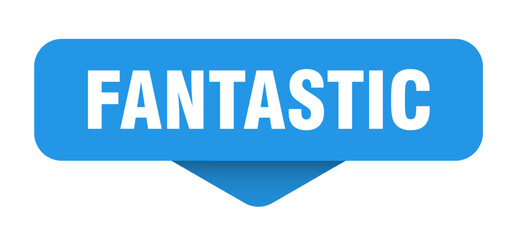 fantastic sticker. fantastic sign on transparent background