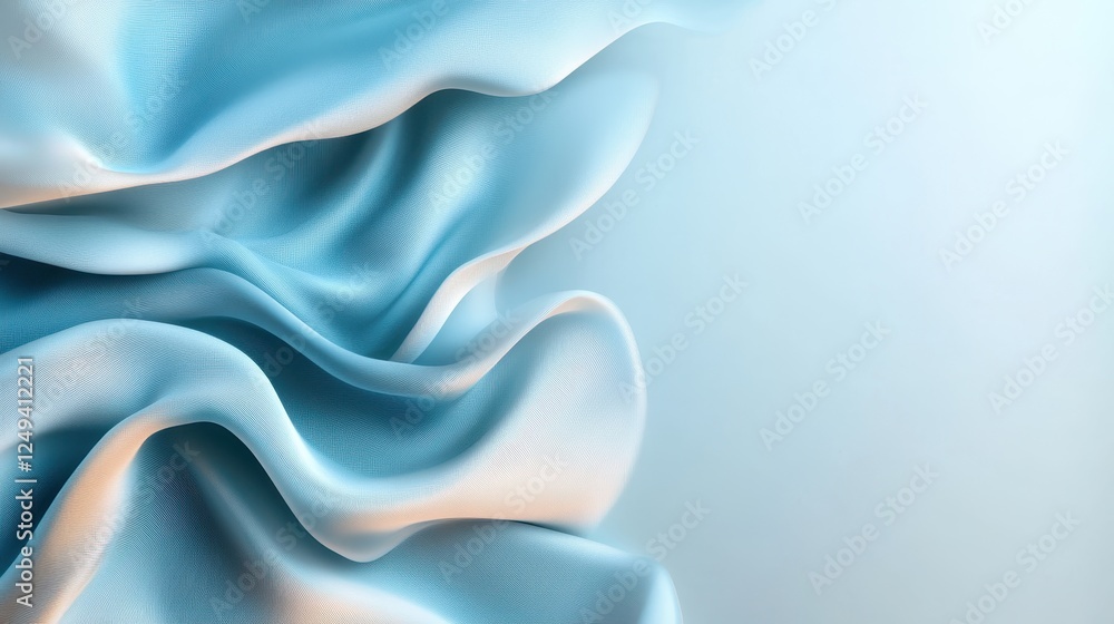 Poster a mesmerizing display of dramatic textures and colors in flowing fabric, capturing the essence of dy