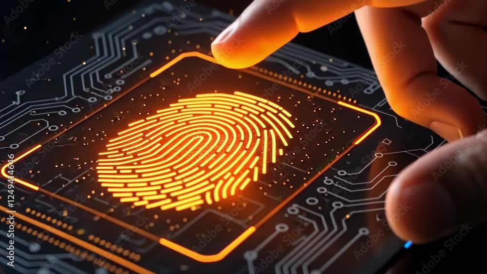 Poster Printed circuit board with processor