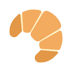 Croissant Vector Illustration - Simple Pastry Icon & Emoji Design