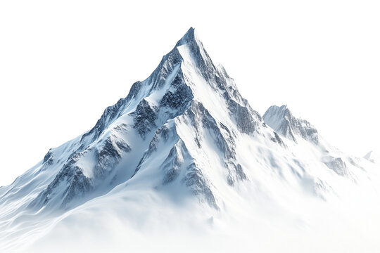  a mountain peak isolated on a transparent background
