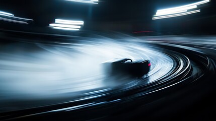 Abstract Speed, Night Race, Blurred Motion