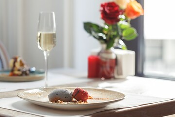 Delightful sushi creations crafted by a renowned chef showcase fresh ingredients, perfect for a...
