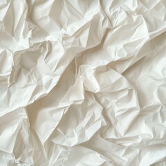 Obraz premium Crumpled White Paper Texture Background (11)
