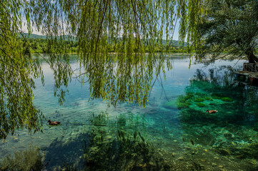 Posta Fibreno lake nature reserve, Frosinone, Italy